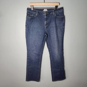 LL BEAN Favorite Fit Straight leg Denim Jeans - Size 14R